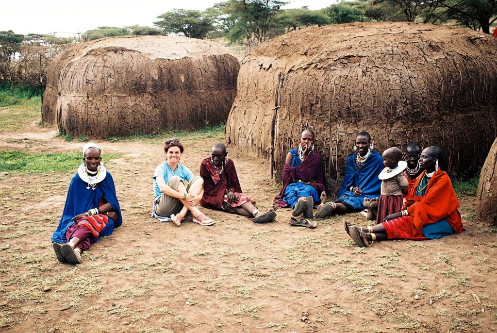 Casas típicas del pueblo Masai