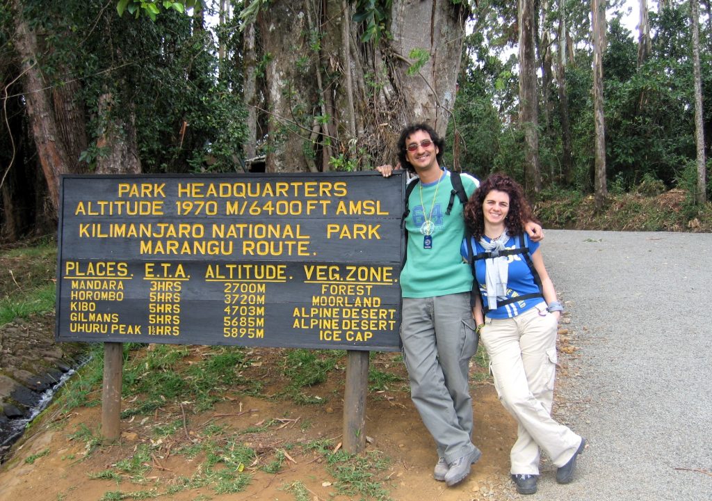 Entrada al parque del Kilimanjaro