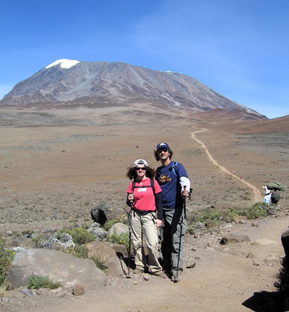 Vistas del monte Kilimanjaro, cima más alta de África.