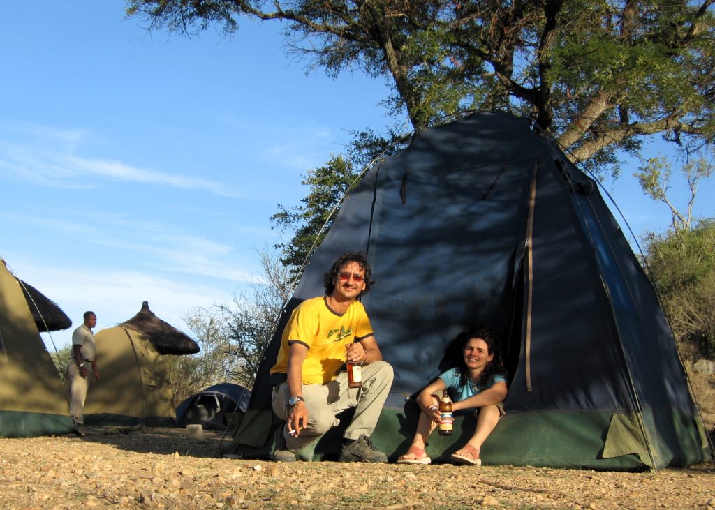 Tiendas donde dormimos en el Serengeti