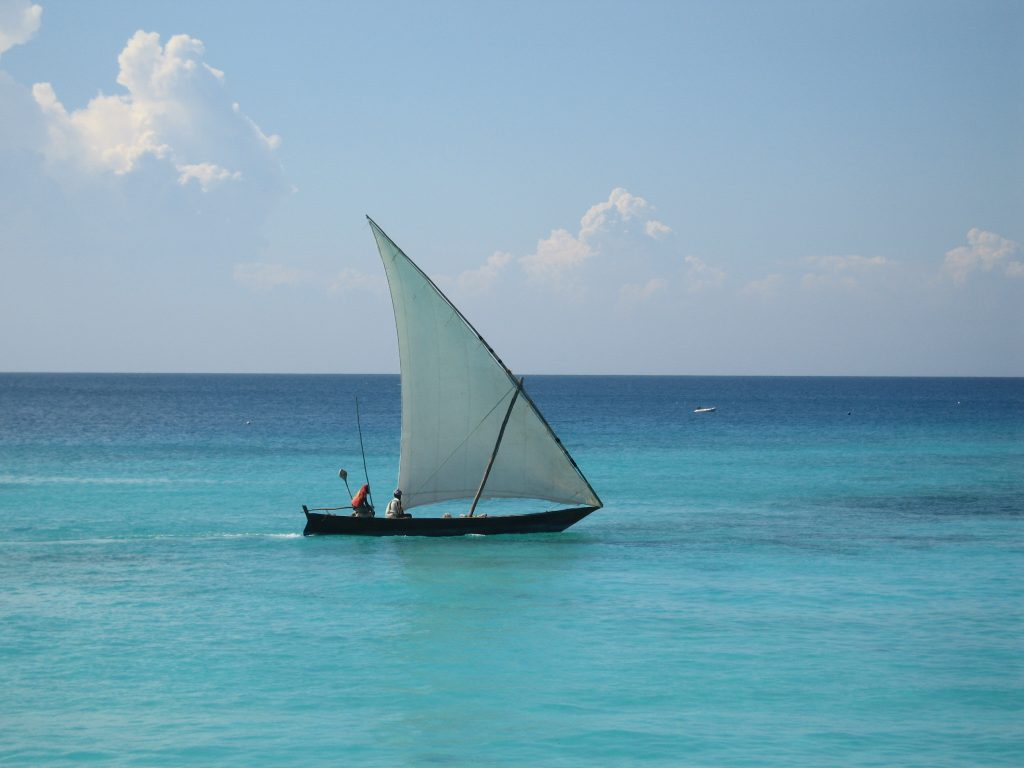 Dhow, barco tradicional de Zanzíbar