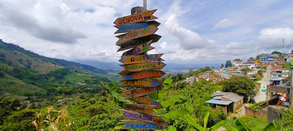 Eje Cafetero, desde mirador en Buenavista