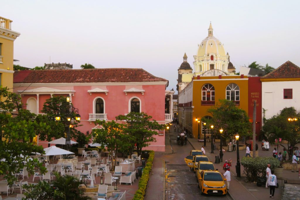 Vistas a la ciudad de Cartagena de Indias desde el baluarte San Francisco Javier
