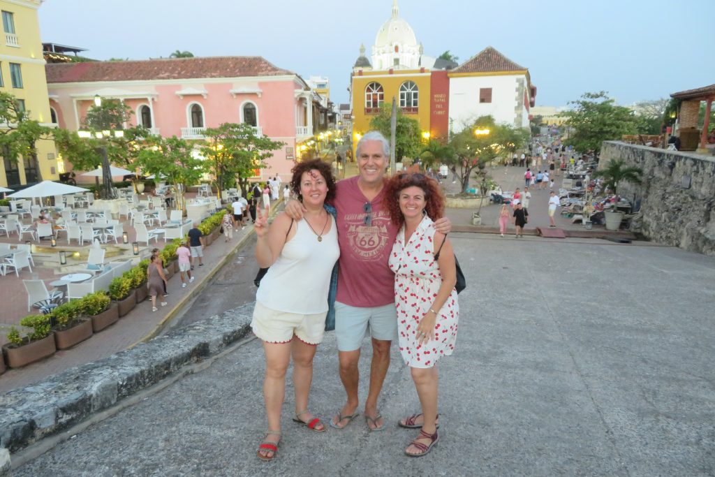 Atardecer en las murallas de Cartagena de India, Baluarte de San Francisco Javier