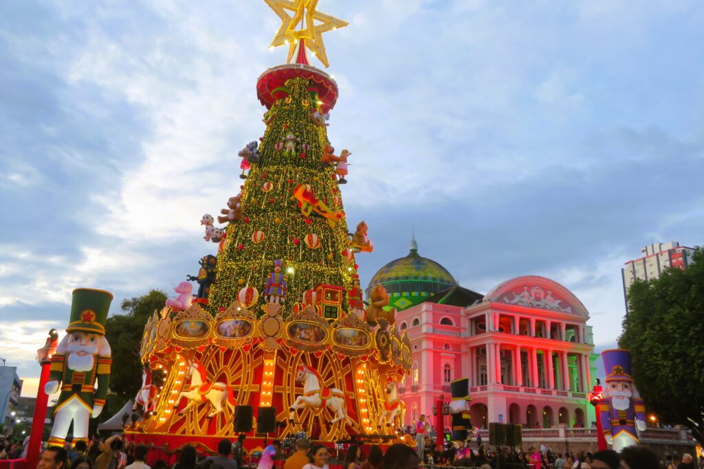 Navidad y teatro de Manaos