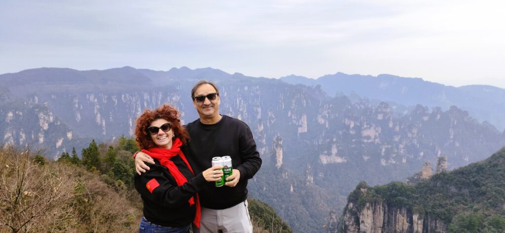 Vistas desde nuestro alojamiento en el interior del parque de Zhangjiajie