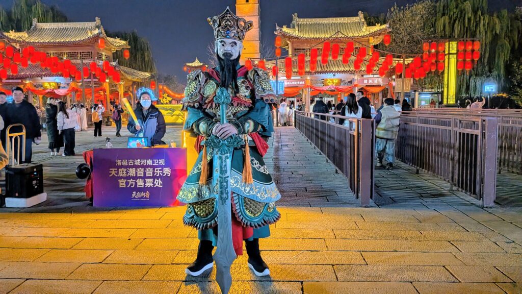 Gente disfrazada en Luoyang