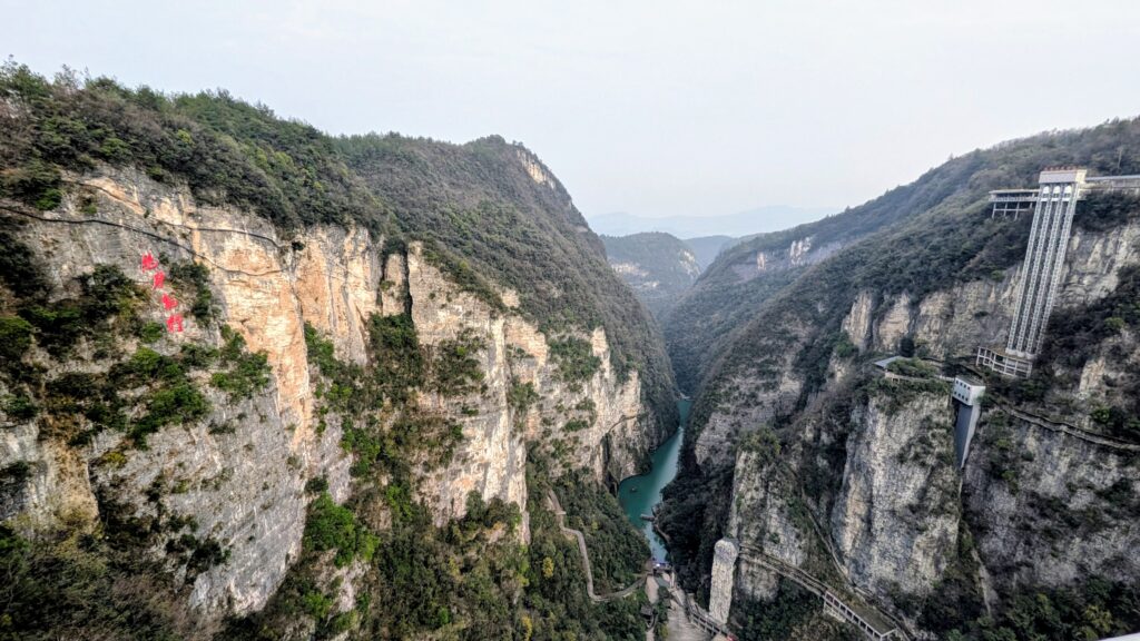 Cañón de Zhangjiajie con sus elevadores
