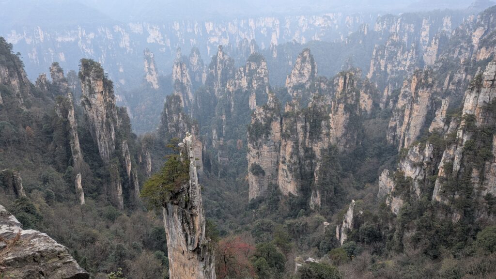 Parque Zhangjiajie con más de 3100 pináculos.