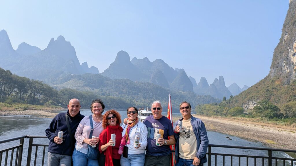 Disfrutando de las montañas del río Li